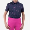 KJUS Girls' Printed Polo S/S-Kids Polos