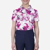 KJUS Girls' Printed Polo S/S-Kids Polos
