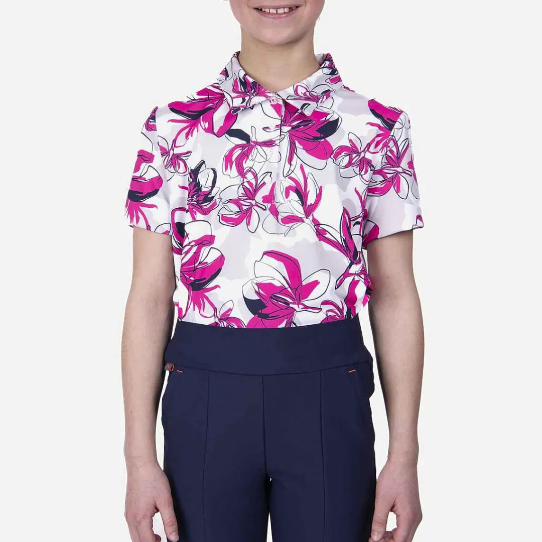 KJUS Girls' Printed Polo S/S-Kids Polos