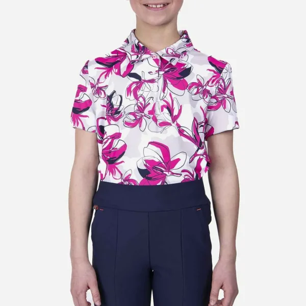 girls_printed_polo_ss_1-11.webp KJUS Girls' Printed Polo S/S-Kids Polos