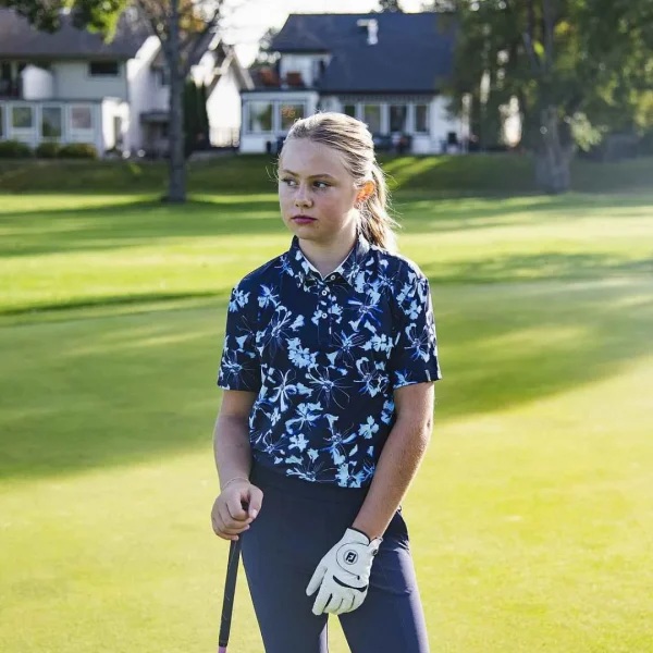 girls_printed_polo_ss_1-6.webp KJUS Girls' Printed Polo S/S-Kids Polos