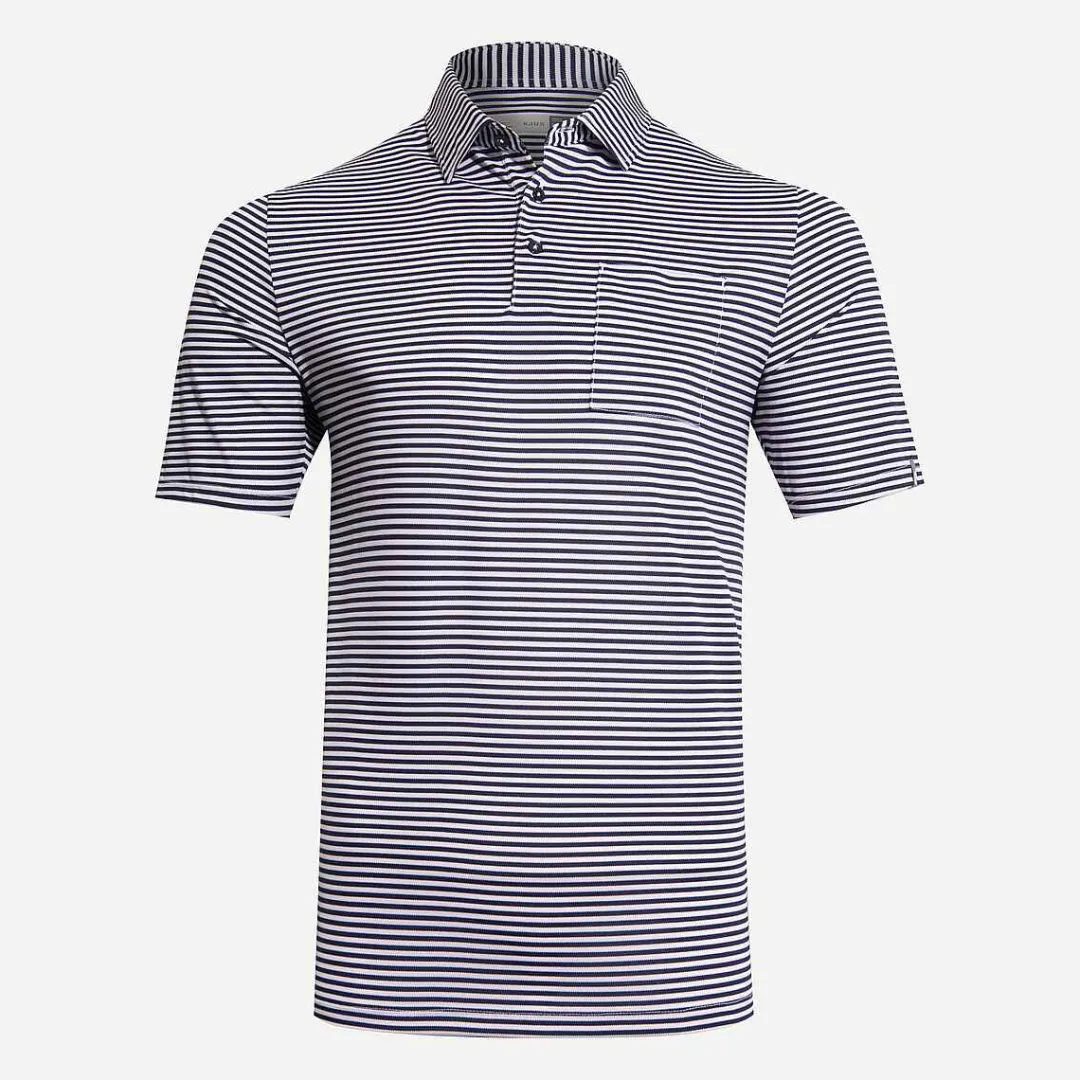 KJUS Men'S Lee Stripe Polo S/S-Men Polos