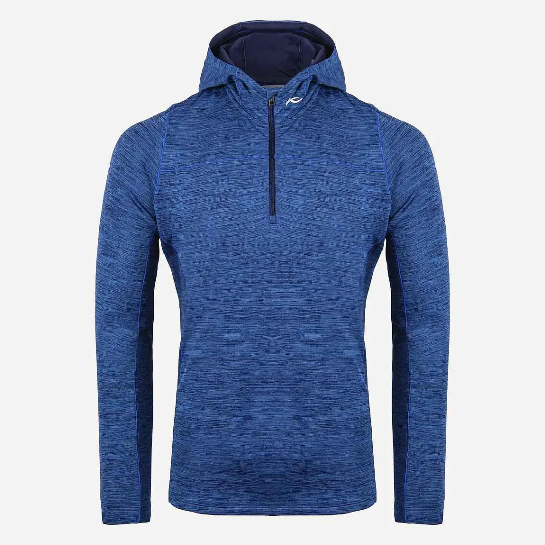 KJUS Men'S Liam Hooded Midlayer Half-Zip-Men Activewear