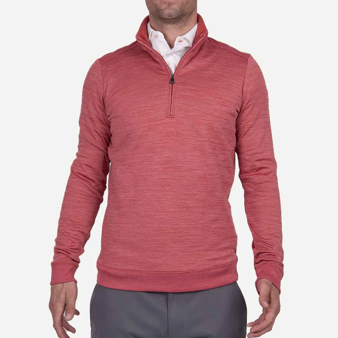 KJUS Men'S Liam Techwool Ribbed Hem Half-Zip-Men Midlayers & Sweaters