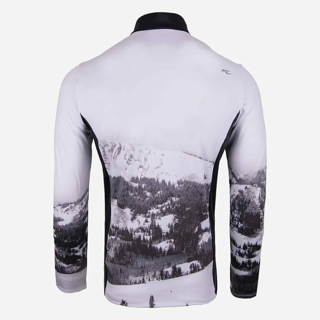 KJUS Men'S Revel Printed Midlayer Half-Zip-Men Midlayers & Sweaters