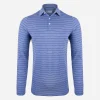 KJUS Men'S Soren Melange Stripe Polo L/S-Men Polos