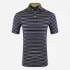 KJUS Men'S Soren Multi Stripe Polo S/S-Men Polos