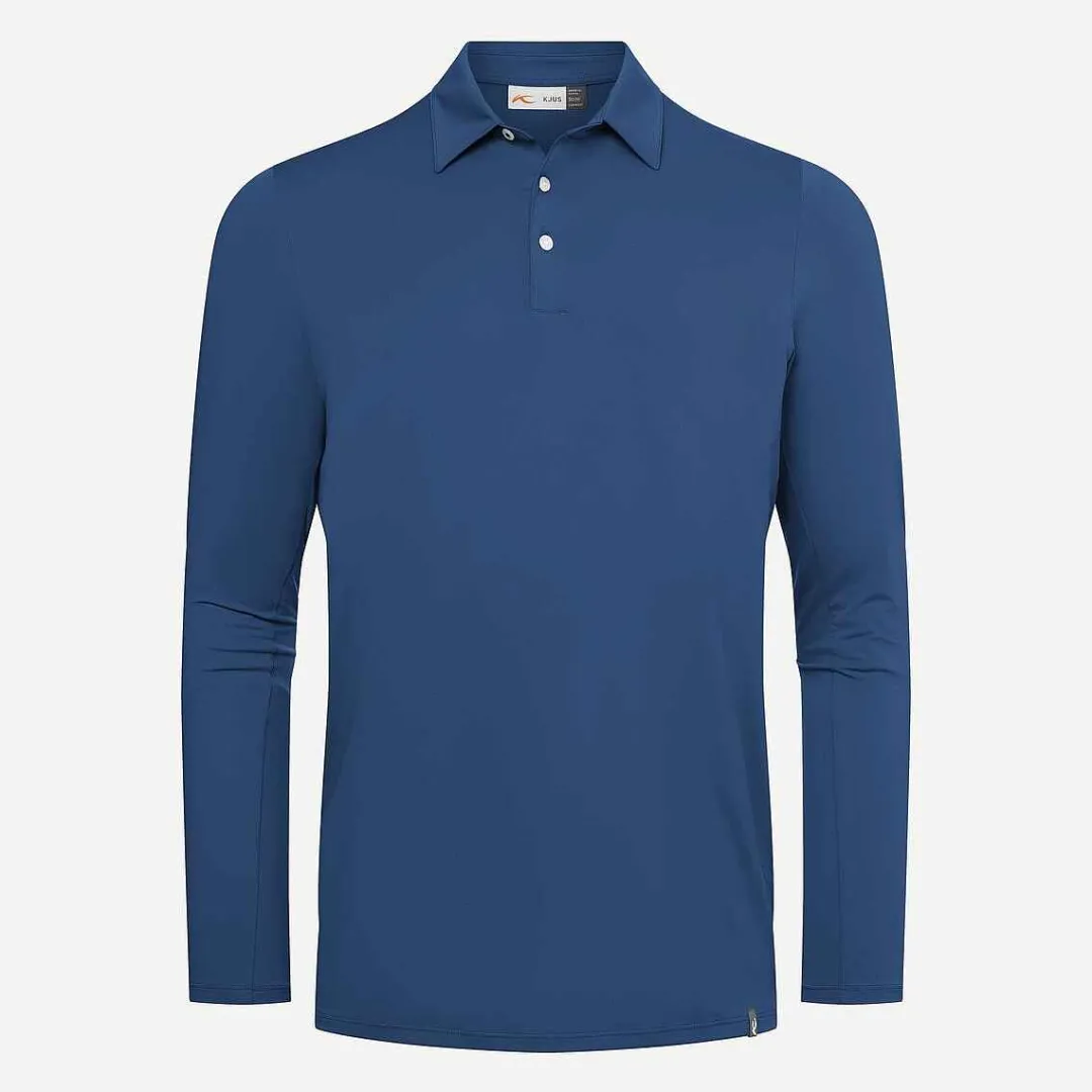 KJUS Men'S Soren Solid Polo L/S-Men Polos
