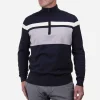 KJUS Men'S Stripe Sweater Half-Zip-Men Midlayers & Sweaters