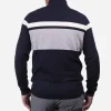 KJUS Men'S Stripe Sweater Half-Zip-Men Midlayers & Sweaters