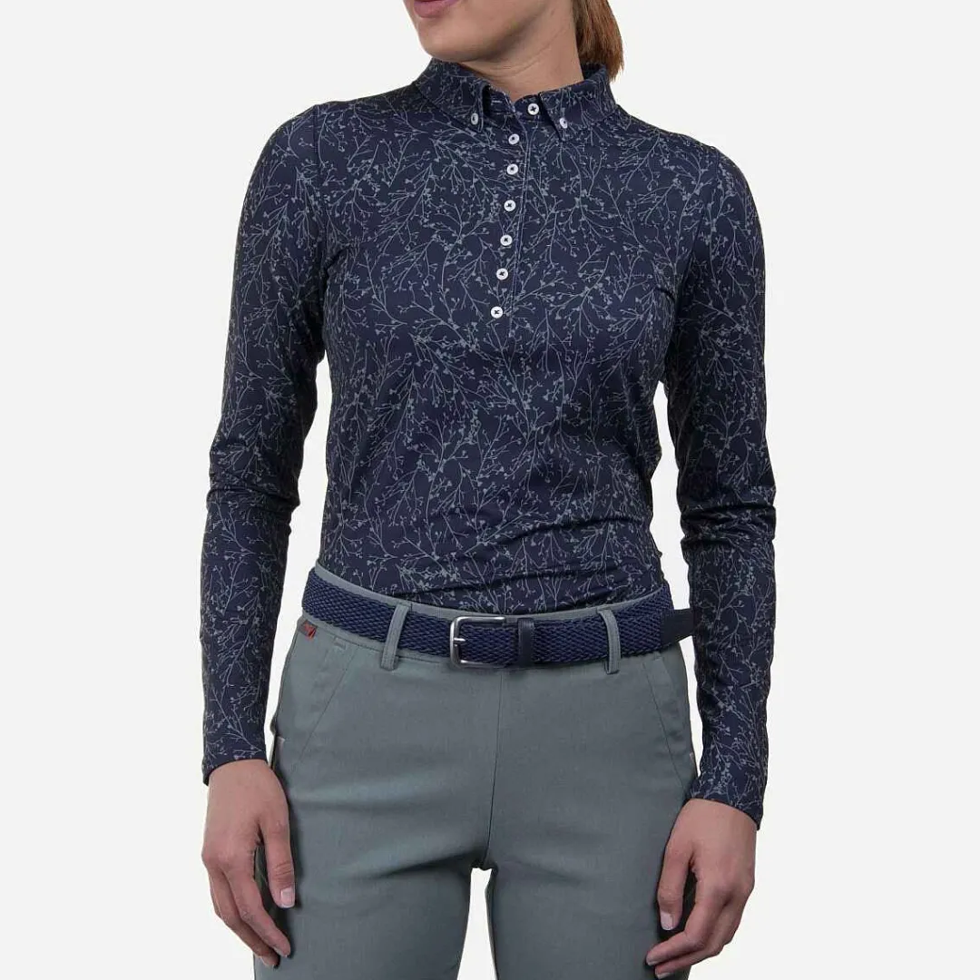 KJUS Women'S Dana Printed Polo L/S-Women Polos