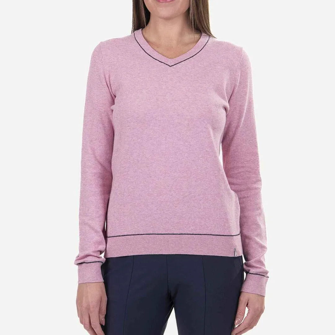 KJUS Women'S Kicki V-Neck Pullover-Women Midlayers & Sweaters